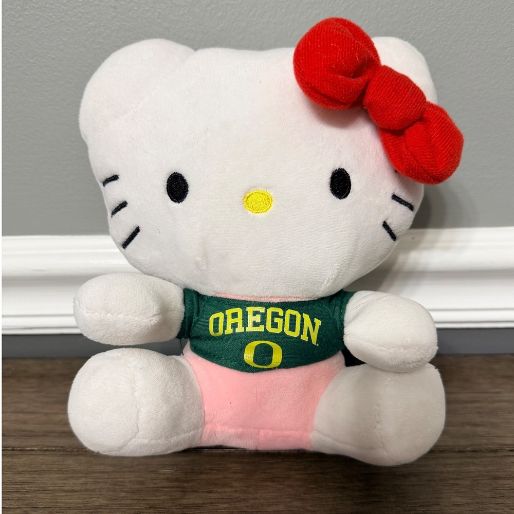 Hello Kitty Sanrio University of Oregon Ducks Plush Stuffed Animal Toy